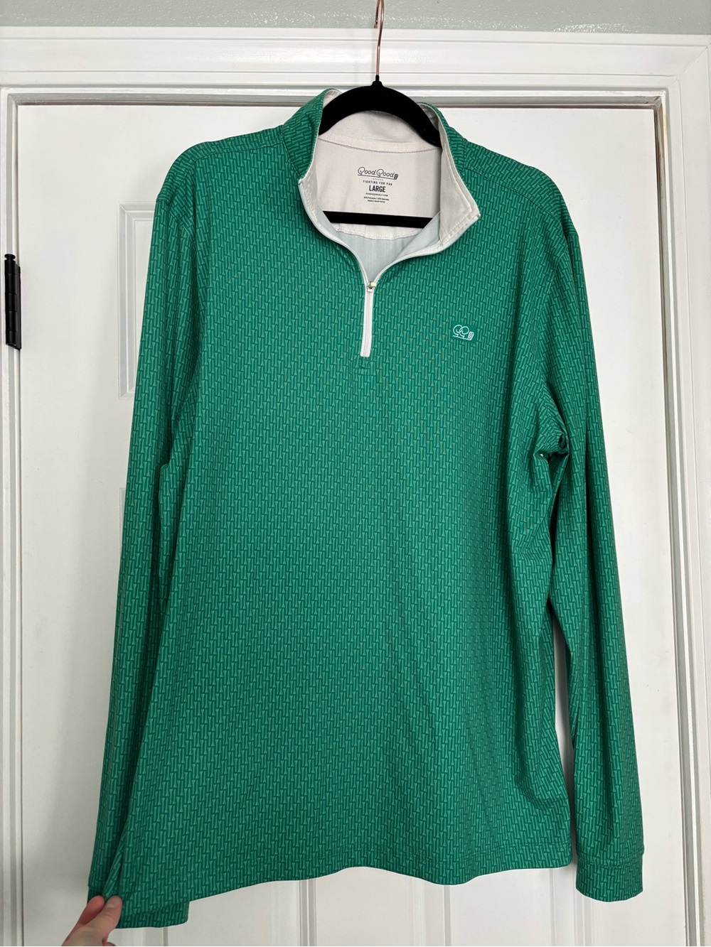 Good Good Golf Tee Time Q-Zip Quarter Zip Long Sleeve L Large